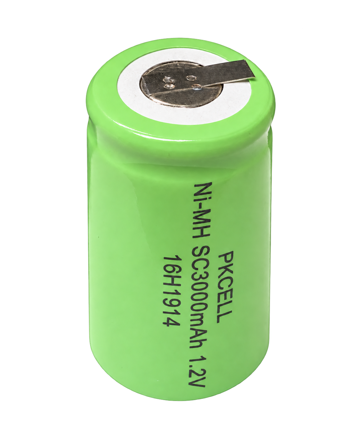Close-up of the replacement battery terminal tab