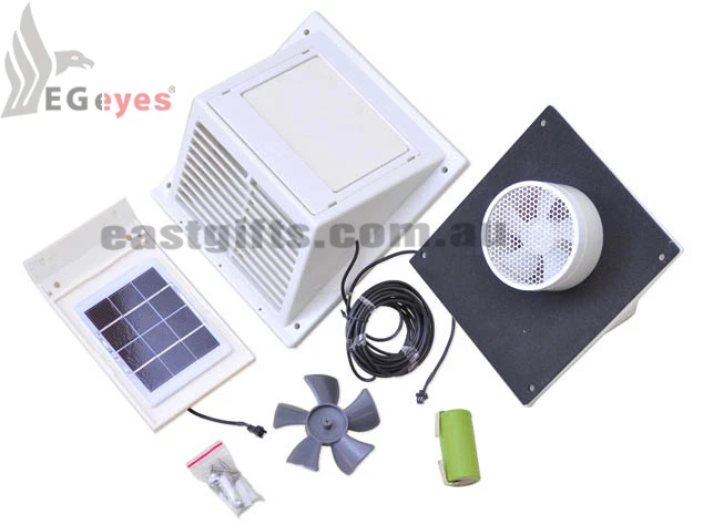 EG-SWF104 solar wall fan with separate solar panel